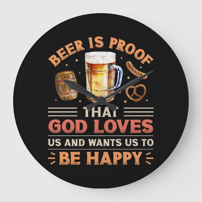 Beer Large Clock (Front)