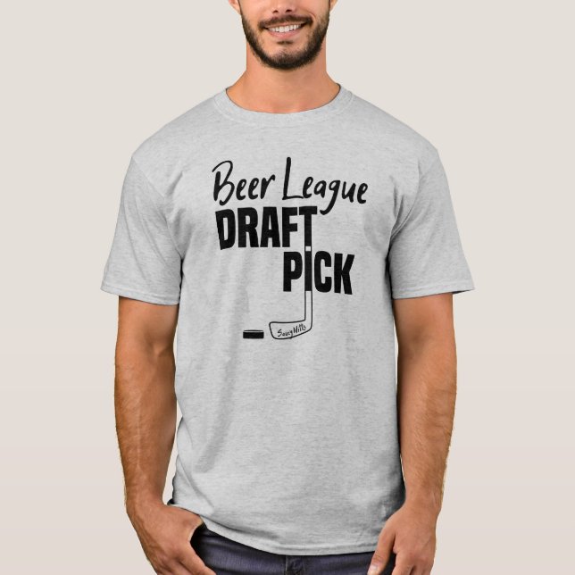 Beer League Hockey Draught Pick T-Shirt (Front)
