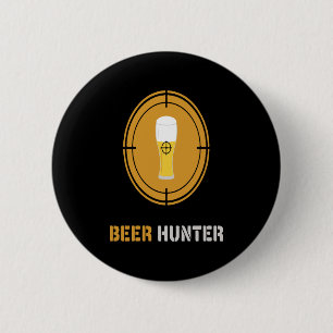 Beer Lover Beer Hunter 6 Cm Round Badge