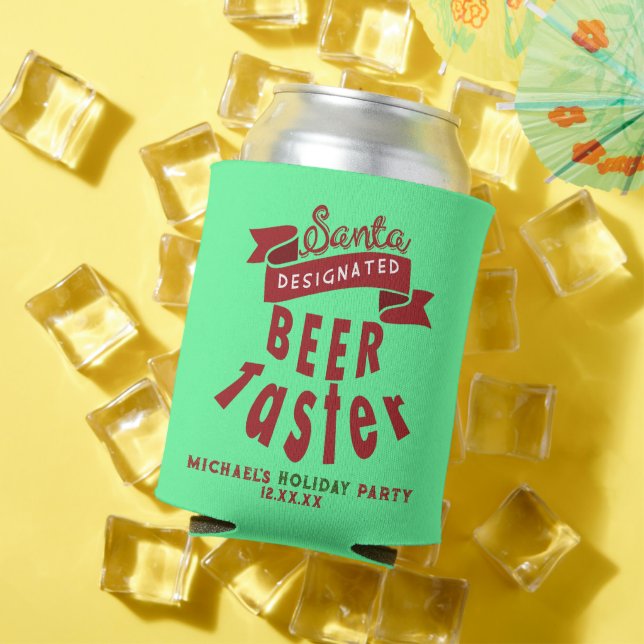 Beer Lover Can Cooler - Funny Christmas Koozie (In Situ Summer)