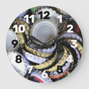 Beer Lover Cool and Trendy I Love Beer Large Clock