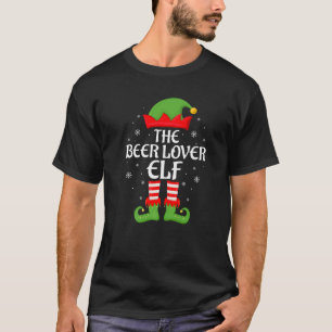 Beer Lover Elf Xmas Family Matching Elf Squad Chri T-Shirt