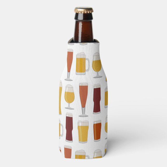 Beer Lover Print Bottle Cooler (Bottle Front)