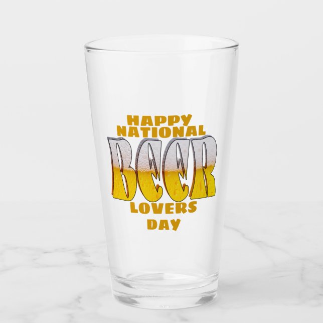 Beer Lovers Day Glass (Front)