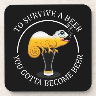 Beer Lover's Funny Quote - Beer Coaster