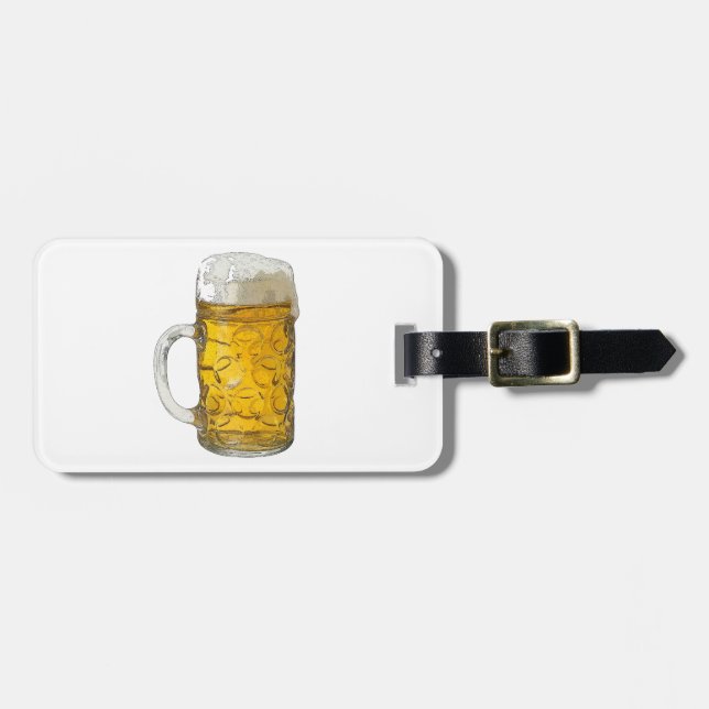 Beer Luggage Tag (Front Horizontal)