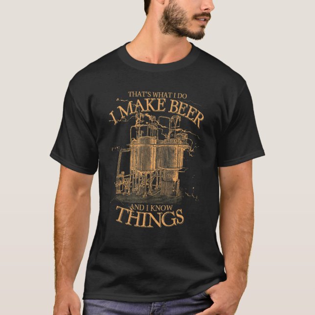 Beer Maker Beer Brewer Brewmaster T-Shirt (Front)