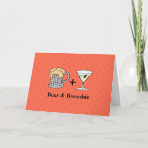 Beer & Martini Card For Couples