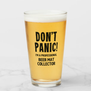 Beer Mat Collector Glass