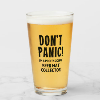 Beer Mat Collector Glass