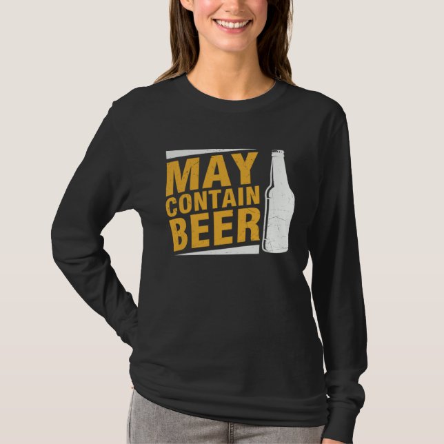 Beer  May Contain Beer T-Shirt (Front)