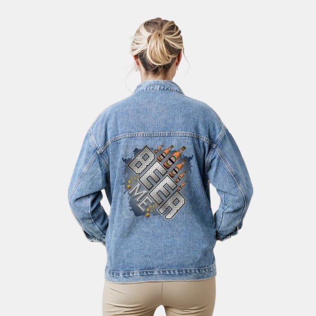 Beer Me Denim Jacket (Model)