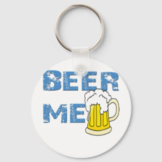 beer me funny key ring