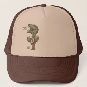 Beer Me T. Rex by Mudge Studios Trucker Hat