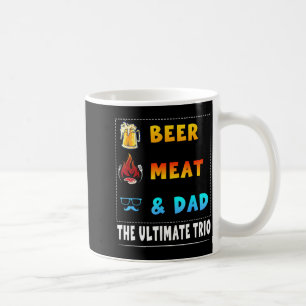 Beer Meat Dad Bbq Men Coffee Mug
