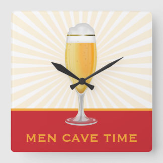 Beer Men Cave Time Clock