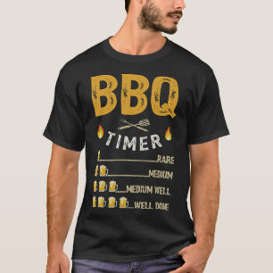 Beer Mens BBQ Timer Barbecue Funny Grill Grilling  T-Shirt