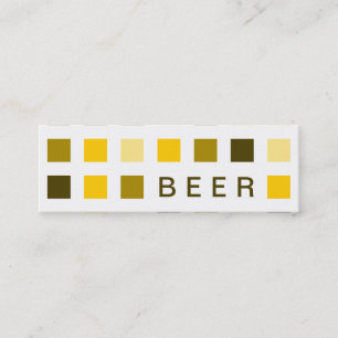 BEER (mod squares) Mini Business Card