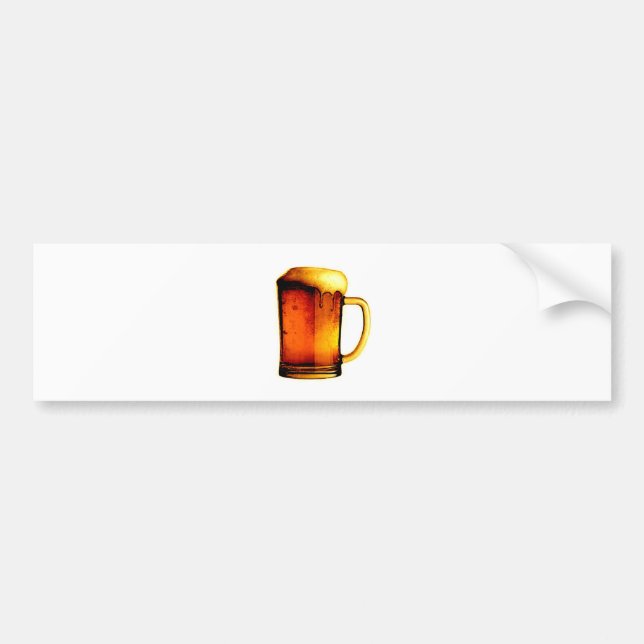 Beer Mug Bumper Sticker (Front)