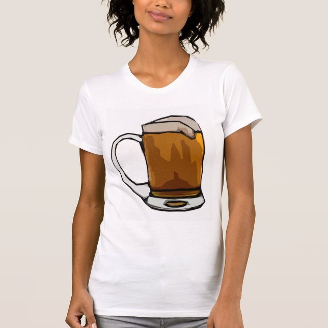 Beer Mug Caricature T-Shirt (Front)