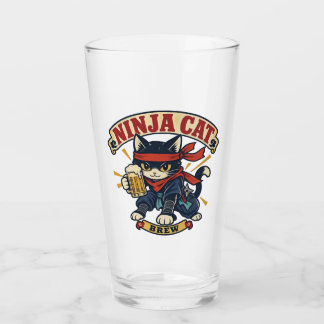 Beer Mug Design - Ninja Cat Brew - Glass