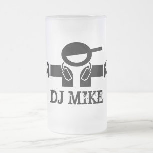 Beer mug for Deejays   Customisable DJ name