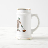 Beer Mug Happy Lederhosen Man Dachshund