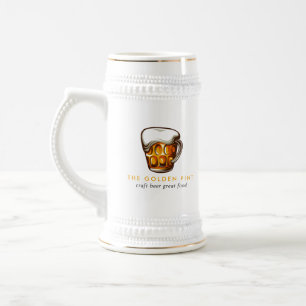Beer Mug Logo Brewery Bar Business Stein