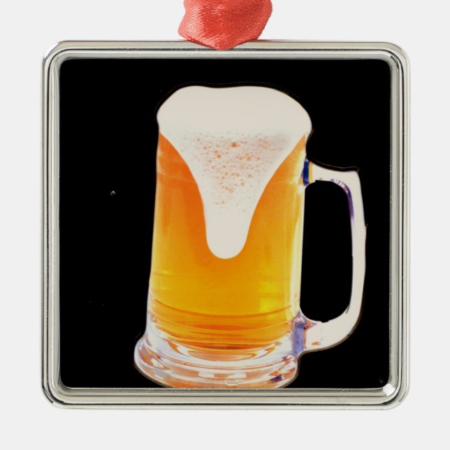 Beer Mug Metal Tree Decoration (Front)