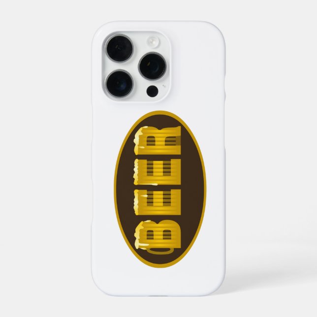 Beer Mug Oval iPhone Case (Back)