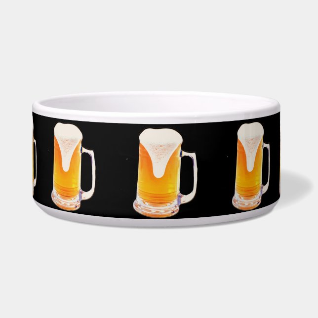 Beer Mug Pet Bowl (Front)
