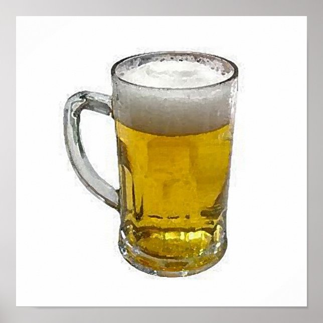 Beer Mug Poster Print - Square Posters (Front)