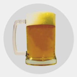 Beer Mug Round Sticker