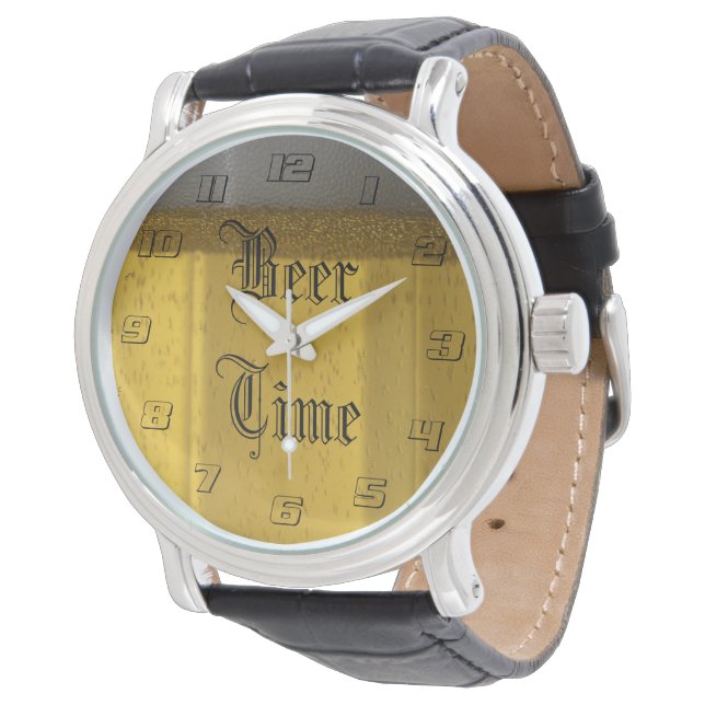 Beer Mug with Bubbles and Foam Watch (Angled)