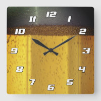 Beer Mug with Bubbles and Foam with Numbers
