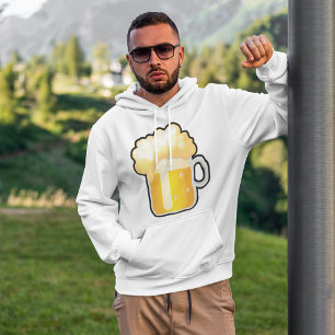 Beer Mug with Frothy Foam Hoodie