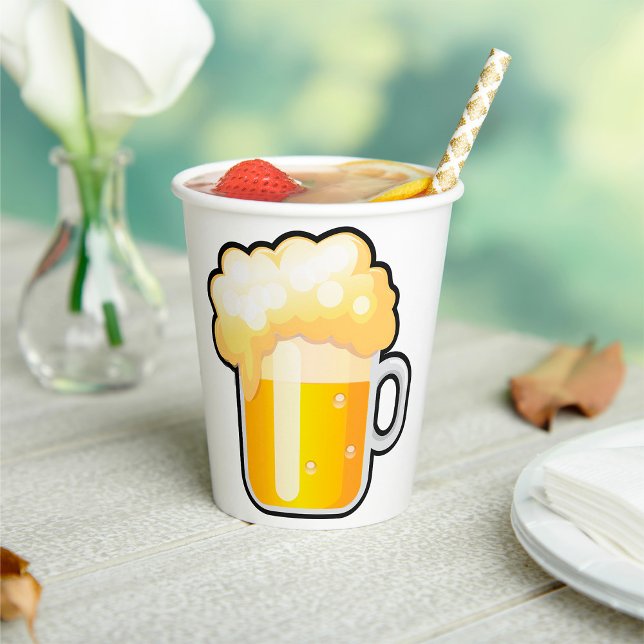 Beer Mug with Frothy Foam Paper Cups (Creator Uploaded)