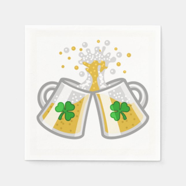 Beer Mugs Napkin (Front)