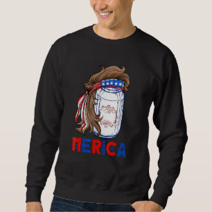Beer Mullet Merica Shirt Men 4th Of July American