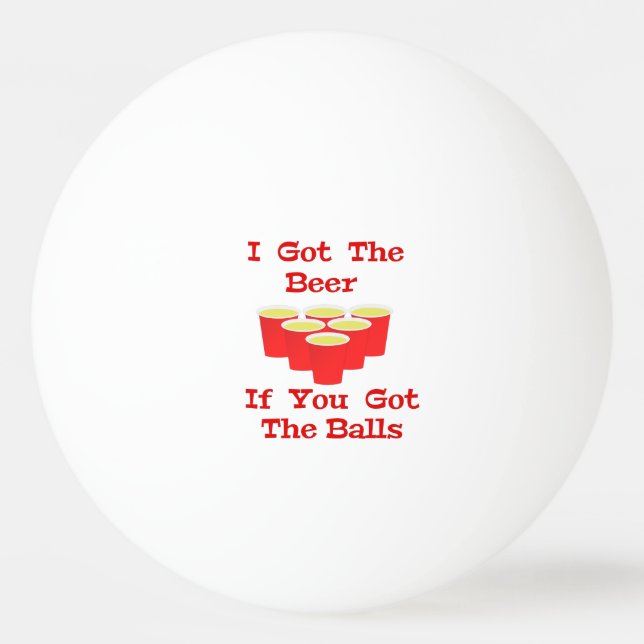 Beer n Balls Ping Pong Ball for Beer Pong (Front)