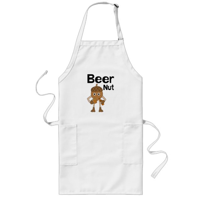 Beer Nut Text Long Apron (Front)