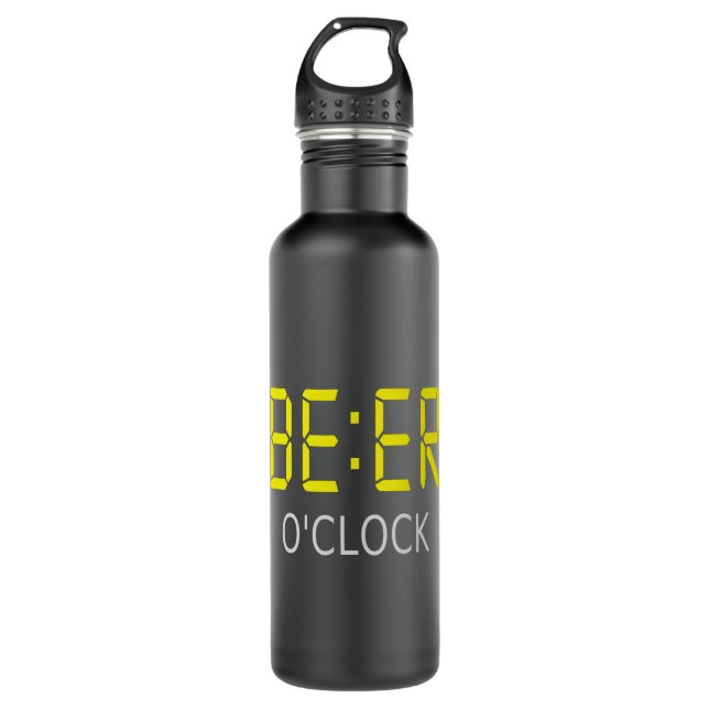 Beer o'clock 710 ml water bottle (Front)