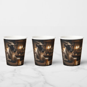 Beer Oclock Goat, Paper Cups