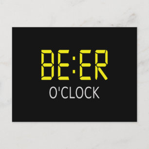 Beer o'clock postcard