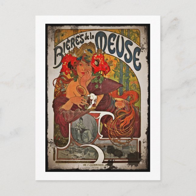 Beer of the Meuse Postcard (Front)