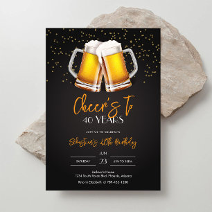 Beer Party Celebration Birthday Invitation