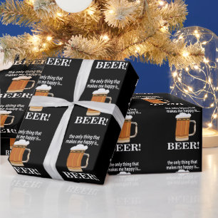Beer Party Drinking Funny Beer Wrapping Paper
