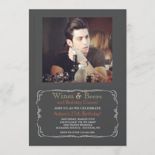 Beer Party Photo Invitation