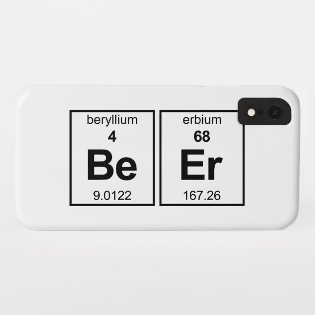 BeEr Periodic Table Case-Mate iPhone Case (Back (Horizontal))