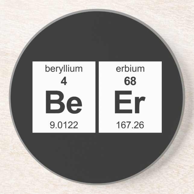 BeEr Periodic Table Coaster (Front)